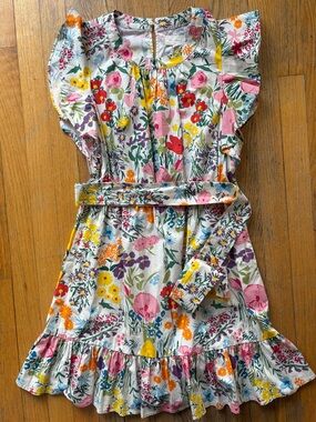 Melloday Floral Flutter Sleeve Mini Dress